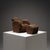 Brown Set of Little Beaver Miniature Chair with Ottoman by Frank Gehry for Vitra, 1996 For Sale - Image 8 of 8
