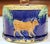 Ceramic 19th Century French Painted Ceramic Barbotine Sugar Bowl With Lid and Cow Decor For Sale - Image 7 of 9