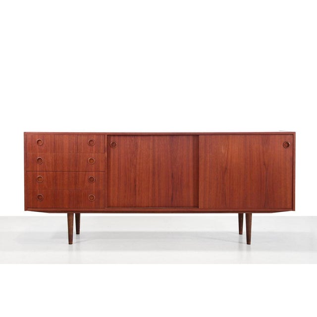 Wood Vintage Danish Sideboard in Teak, 1960s For Sale - Image 7 of 7