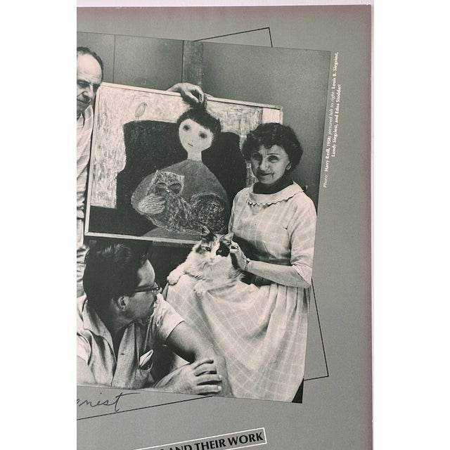 Realism Rare Vintage "The Siegriests a Family of Artists" Lundy Siegriest Hand-Signed Exhibition Poster 1980 For Sale - Image 3 of 10