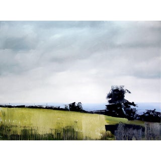 Genesee Park, CO by David Shingler | Oil Painting of a landscape with hills and cloudy sky For Sale