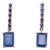 Natural Sapphire Dangle Earrings 14k Gold 2.01 Tcw Certified For Sale