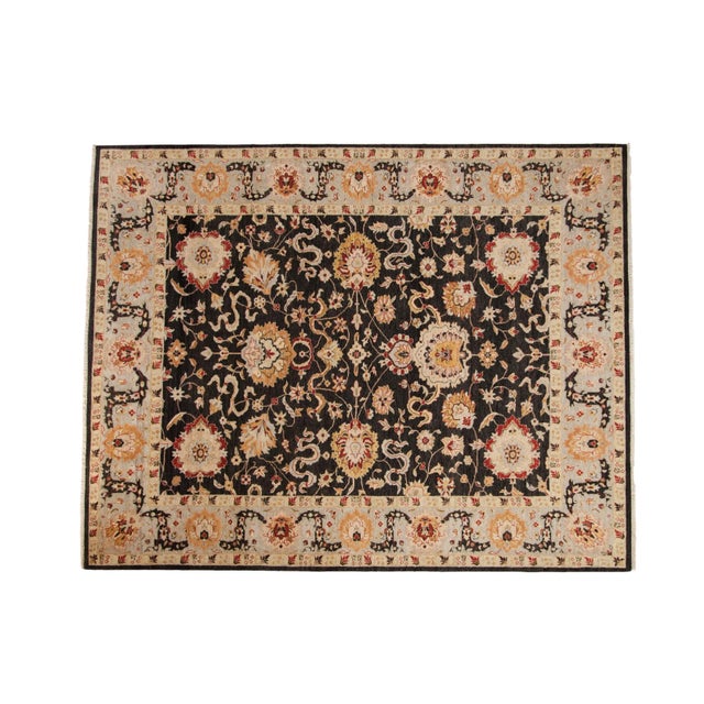 Indian Sultanabad Design Carpet - 8' X 10'2" For Sale - Image 10 of 10