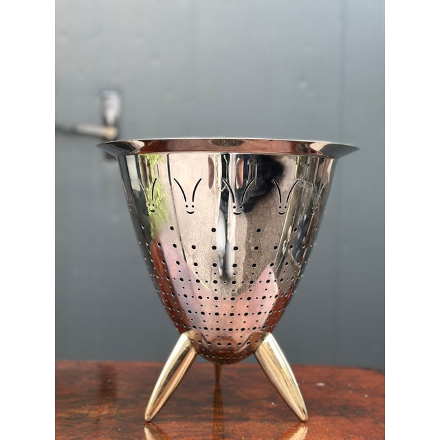 Metal Colander Fruit Bowl from Alessi, 1990 For Sale - Image 7 of 7