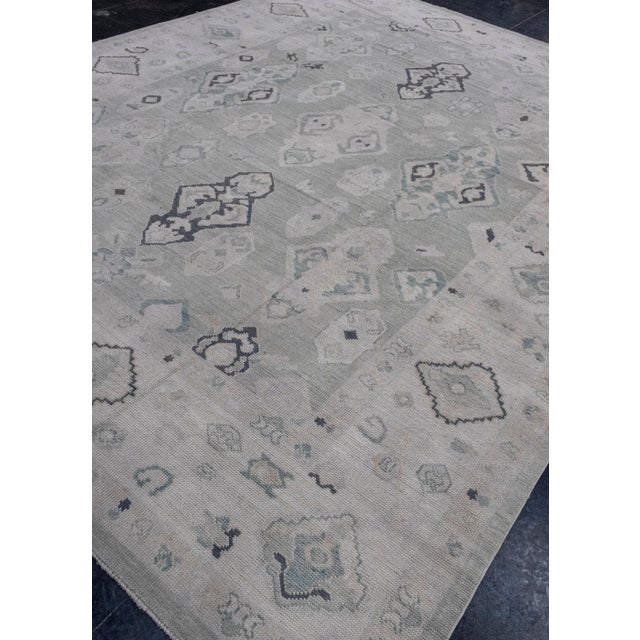 Turkish Turkish Oushak Rug 9'8" x 12'8" For Sale - Image 3 of 8