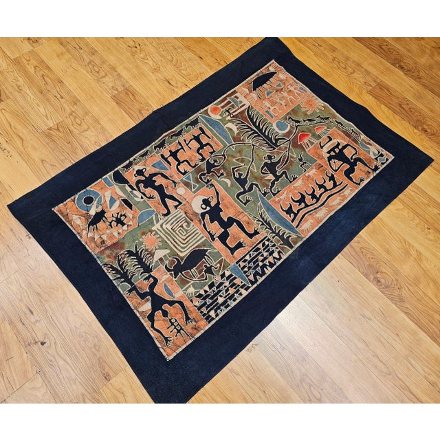 18th Century Batik Fabric Painting For Sale - Image 10 of 11