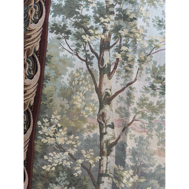 Mid-Century French Aubusson Style Jaquar Tapestry, 1970s For Sale - Image 11 of 18