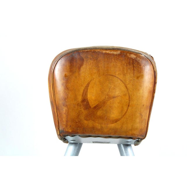 1950s Vintage Gymnastic Pommel Horse in Leather, 1950s For Sale - Image 5 of 18