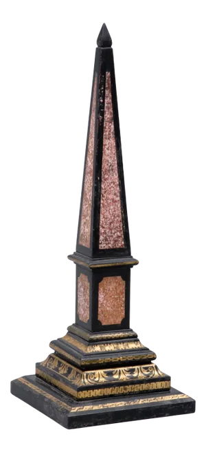 Antique Slate Obelisk, Circa 1840