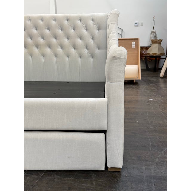 Gray Twin Size Restoration Hardware Devyn Tufted Daybed + Trundle For Sale - Image 8 of 12