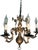 Antique Dutch Baroque Solid Bronze 6-Arm Chandelier, 19th Century For Sale - Image 4 of 5