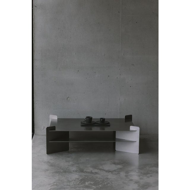 Bali Stainless Steel Coffee Table by Zincutec For Sale - Image 6 of 9