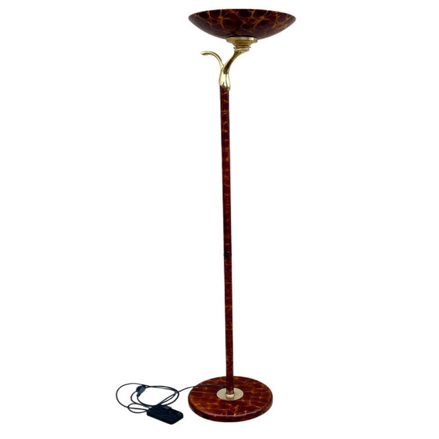 Gilt Halogen Lamp from Rhoum JR, 1970s For Sale - Image 9 of 9