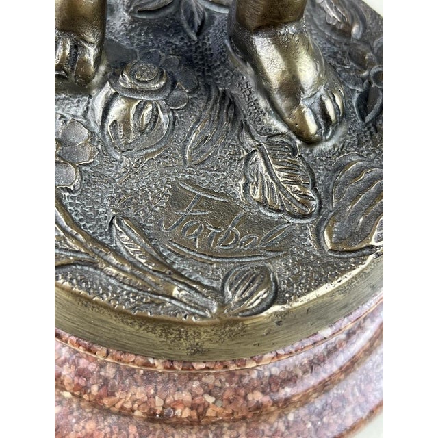 Italian Bronze Figurine, 1970s For Sale - Image 12 of 14