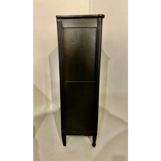 Wood Louis XVI Ebonized Secretaire a Abattant C. 1790-1800 For Sale - Image 7 of 8