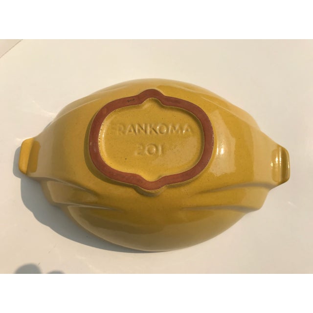 Vintage Frankoma Sunflower Yellow Flower Bowl For Sale - Image 6 of 12