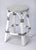 Cream Tobias 24 in. Seat Height Round Rattan Backless Counter Stool, White/Black Dot / White Rattan Frame For Sale - Image 8 of 8