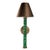 Mid-Century Modern Jade Garden Green Sconce, Emerald Green For Sale - Image 3 of 6