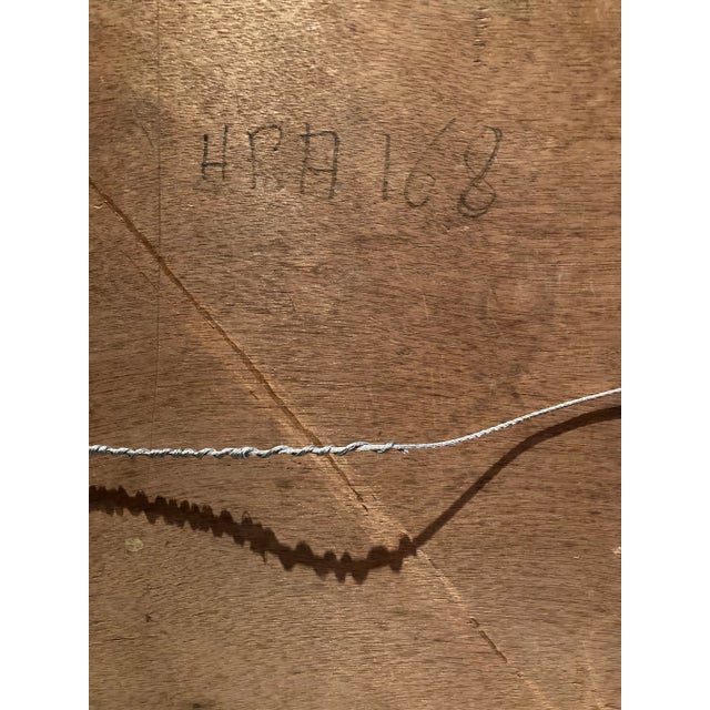 Vintage Mid-Century Modern French Still Life Orange Flowers Painting For Sale - Image 9 of 11