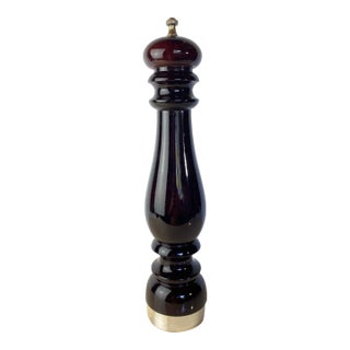 Vintage Chiarugi 1952 "Elite" Wood Pepper Mill, Made in Italy — Florence For Sale