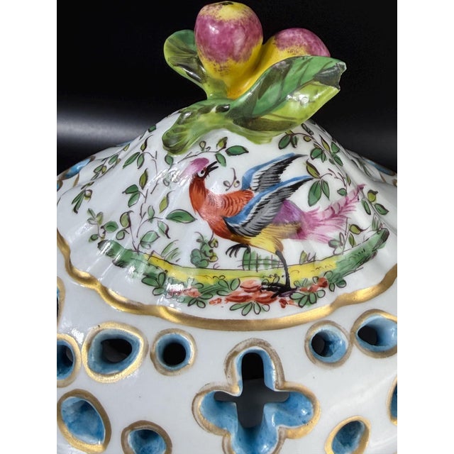 Samson Porcelain Covered Vase with Birds from Befos For Sale - Image 10 of 14