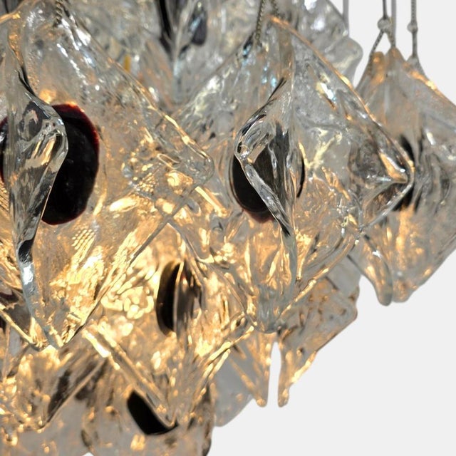 AVMazzega Murano Glass Chandelier from Mazzega, Italy, 1960s For Sale - Image 4 of 11