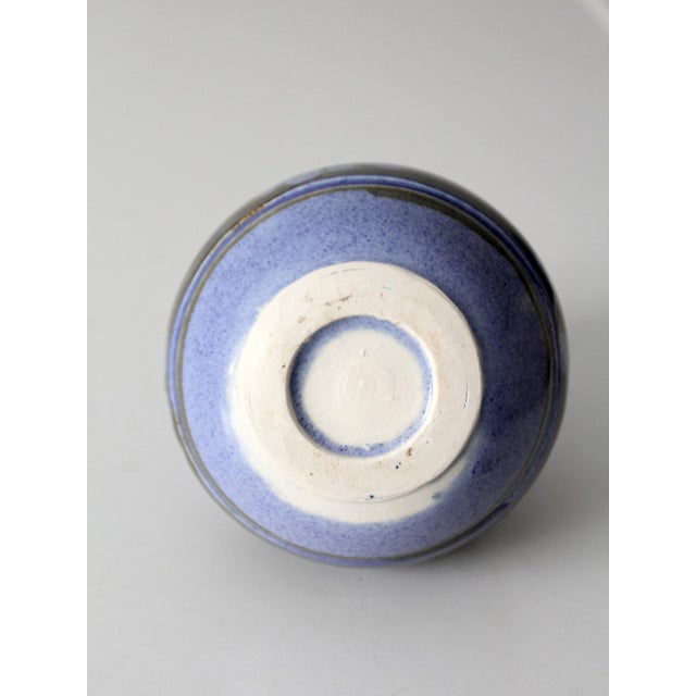Vintage Handmade Studio Pottery Vase For Sale - Image 11 of 12
