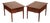Mid Century Modern Pair of Walnut End Tables For Sale