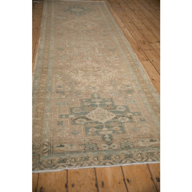 Traditional Vintage Distressed Heriz Rug Runner - 3'5" x 10'8" For Sale - Image 3 of 11