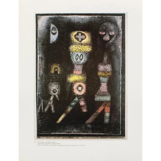 Charcoal 1989 After Paul Klee "Materialised Ghosts", Full-Colorprint From France For Sale - Image 8 of 9