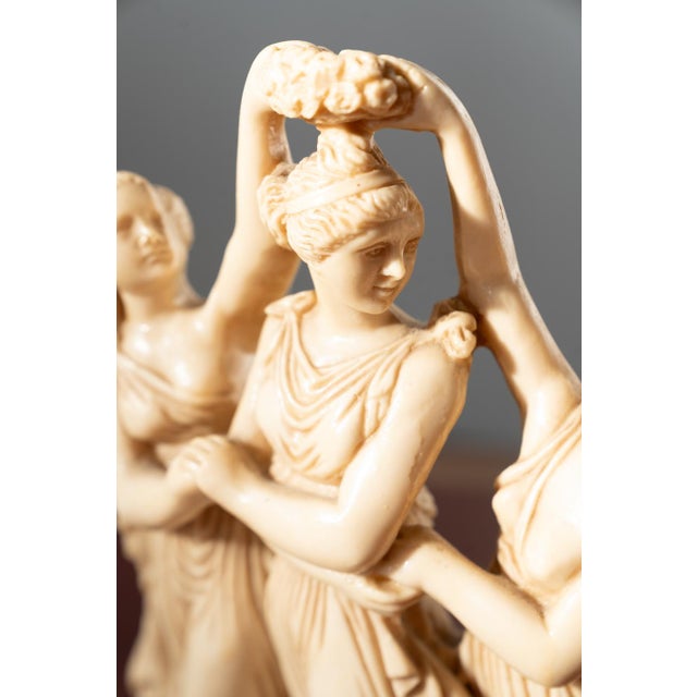 Classical Art Resin Sculptures in Ivory Finish, 1970s-1980s, Set of 2 For Sale - Image 4 of 12