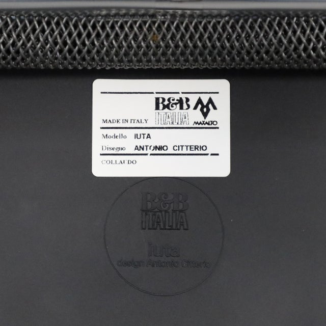 Black Iuta Swivel Chair by Antonio Citterio for B&B Italia, 2000s For Sale - Image 8 of 12