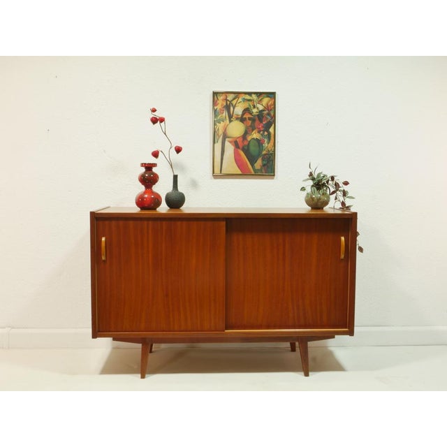 Wood Mid-Century East German Sideboard, 1960s For Sale - Image 7 of 16