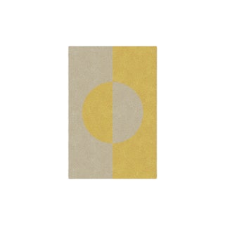 Taupe/Mustard Shape in Rug from Marqqa For Sale