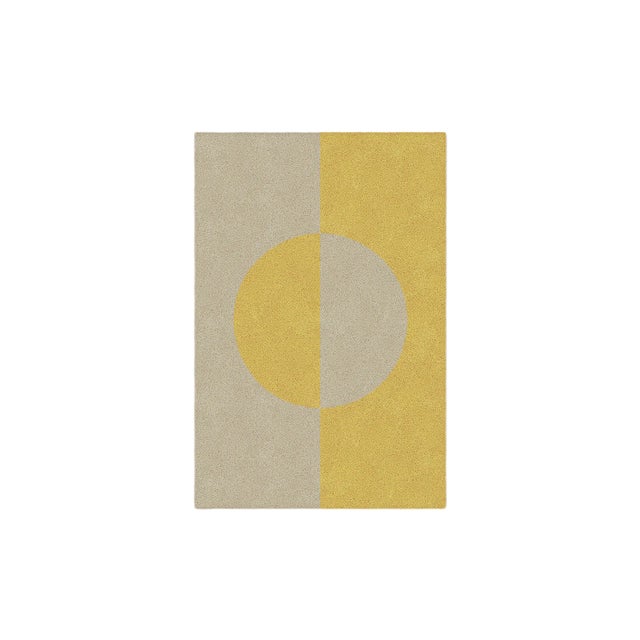 Taupe/Mustard Shape in Rug from Marqqa For Sale