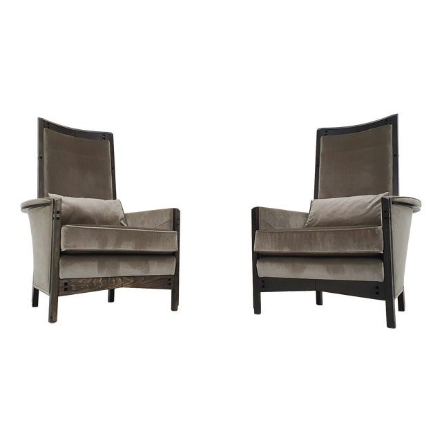 63970 Lounge Chairs by Umberto Asnago for Giorgetti Peggy, Italy, 1990s, Set of 2 For Sale
