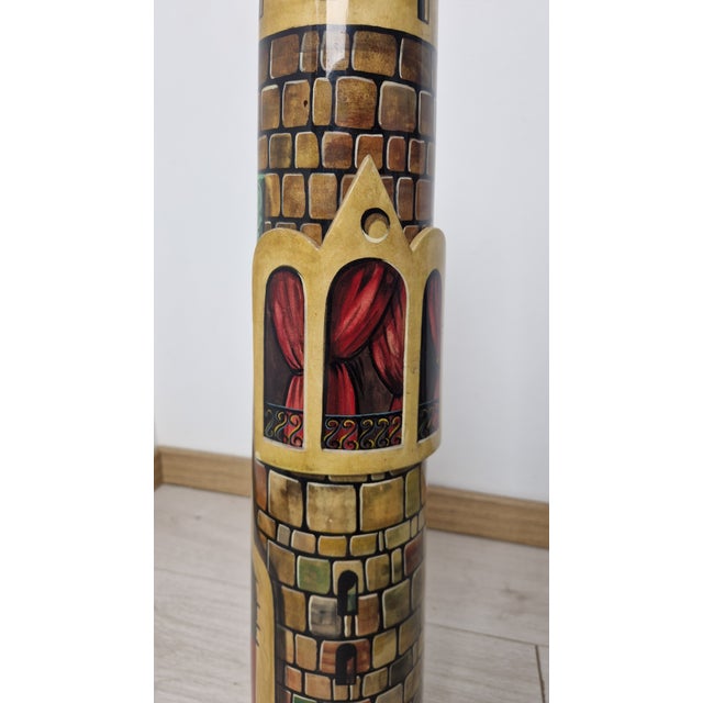 Vintage Tower-Shaped Floor Ashtray by Aldo Tura, 1950s For Sale - Image 12 of 16