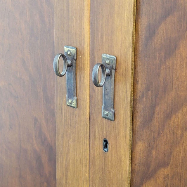 Brown 1990s Pottery Barn Garrison Armoire, Attributed For Sale - Image 8 of 9