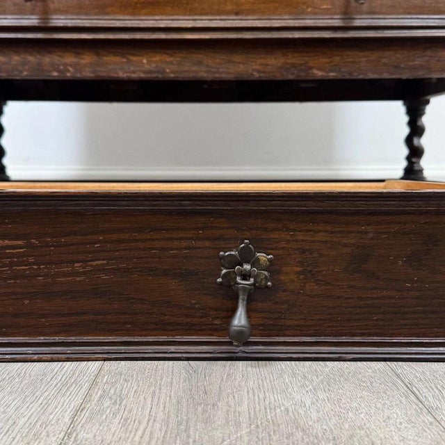 20th Century Jacobean Oak Bureau Bookcase For Sale - Image 14 of 15