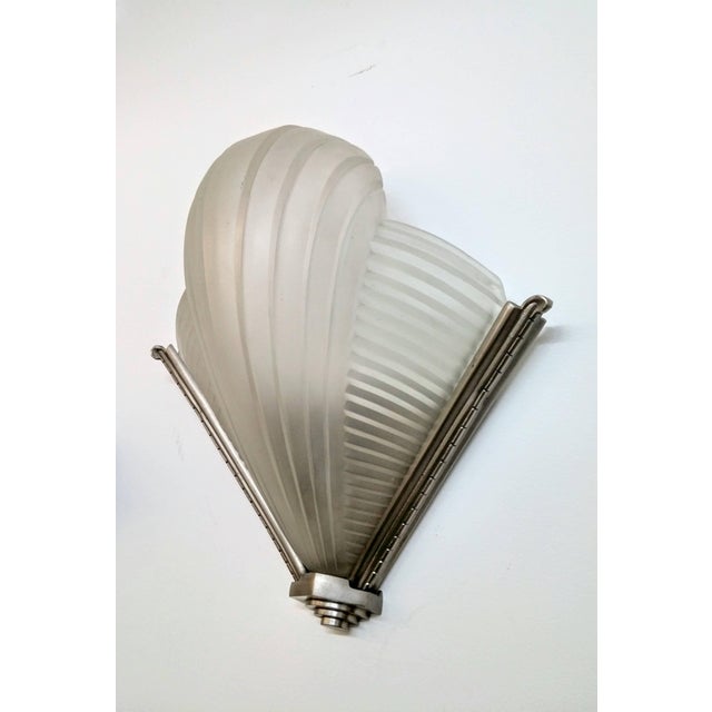 Art Deco French Art Deco Wall Sconces by Petitot - a Pair For Sale - Image 3 of 8