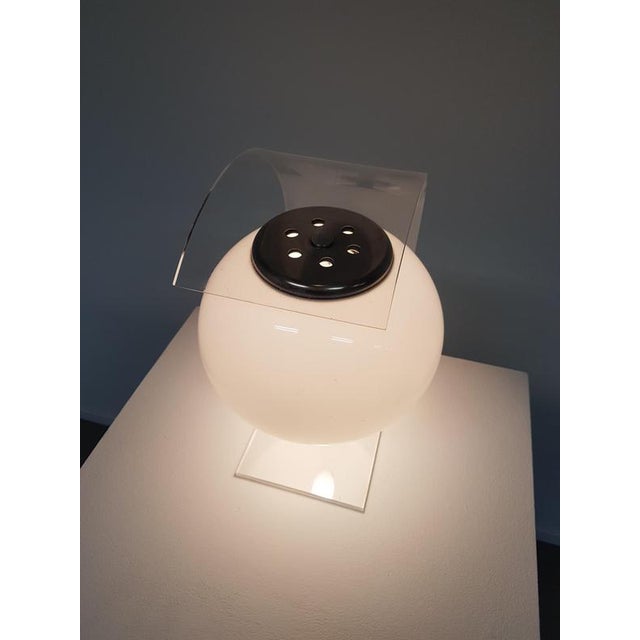 Acrylic and Glass Table Lamp, 1980s For Sale - Image 11 of 16