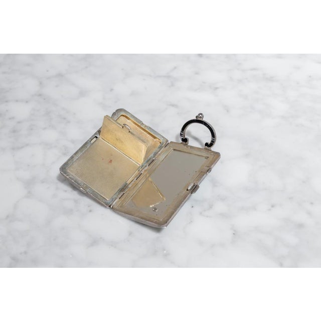 Art Deco Vanity Box in Enamel, 1920 For Sale - Image 4 of 9