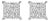 Sterling Silver 1/2 Cttw Princess Diamond Composite Square Stud Earrings For Sale
