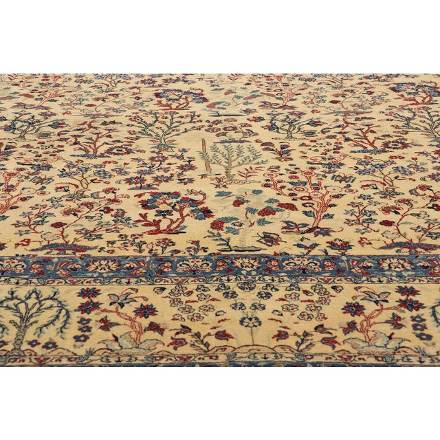 Mid 20th Century Vintage Persian Tudeshk Nain Rug, 10'02 X 12'07 For Sale - Image 5 of 9