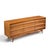 Wood Young Manufacturing Mid Century Walnut Curved Lowboy Dresser For Sale - Image 7 of 7