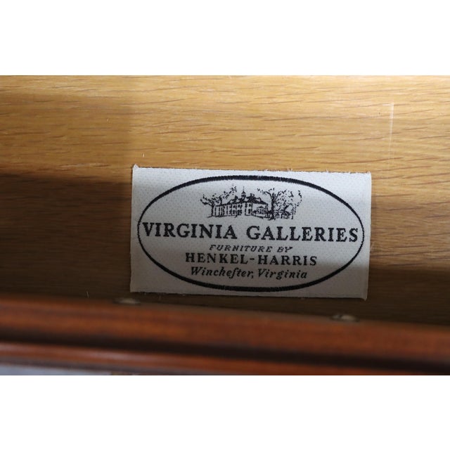 Traditional 1980s Henkel Harris Wild Black Cherry Dresser – 9 Drawer For Sale - Image 3 of 13