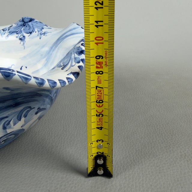 Albisola Majolica Centerpiece Bowl by F. Piera For Sale - Image 10 of 11