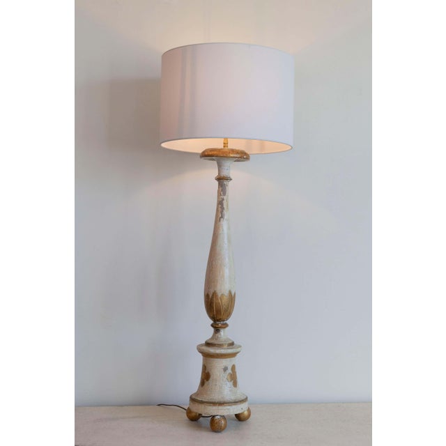 Off-white 18th Century French Lamp For Sale - Image 8 of 9