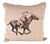 Polo Player Linen Equestrian Pillow For Sale