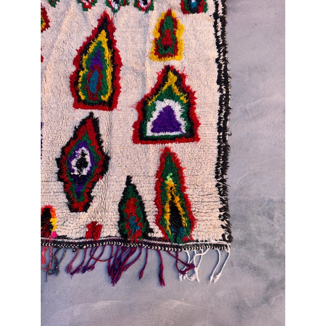 1980s Abstract Moroccan Vintage Rug For Sale - Image 5 of 11